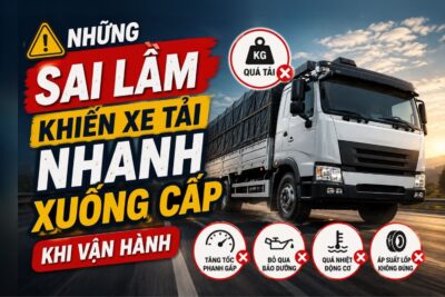 Những sai lầm cơ bản khiến xe tải nhanh xuống cấp