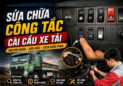Công tắc cài cầu xe tải: Dấu hiệu hư hỏng và cách khắc phục