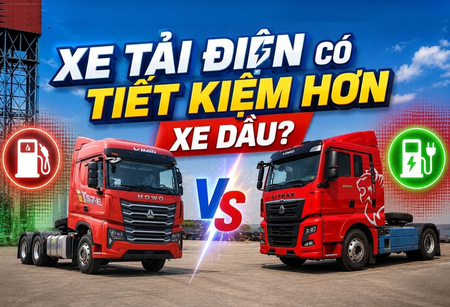 Đầu tư xe tải điện có tiết kiệm hơn xe dầu về lâu dài?