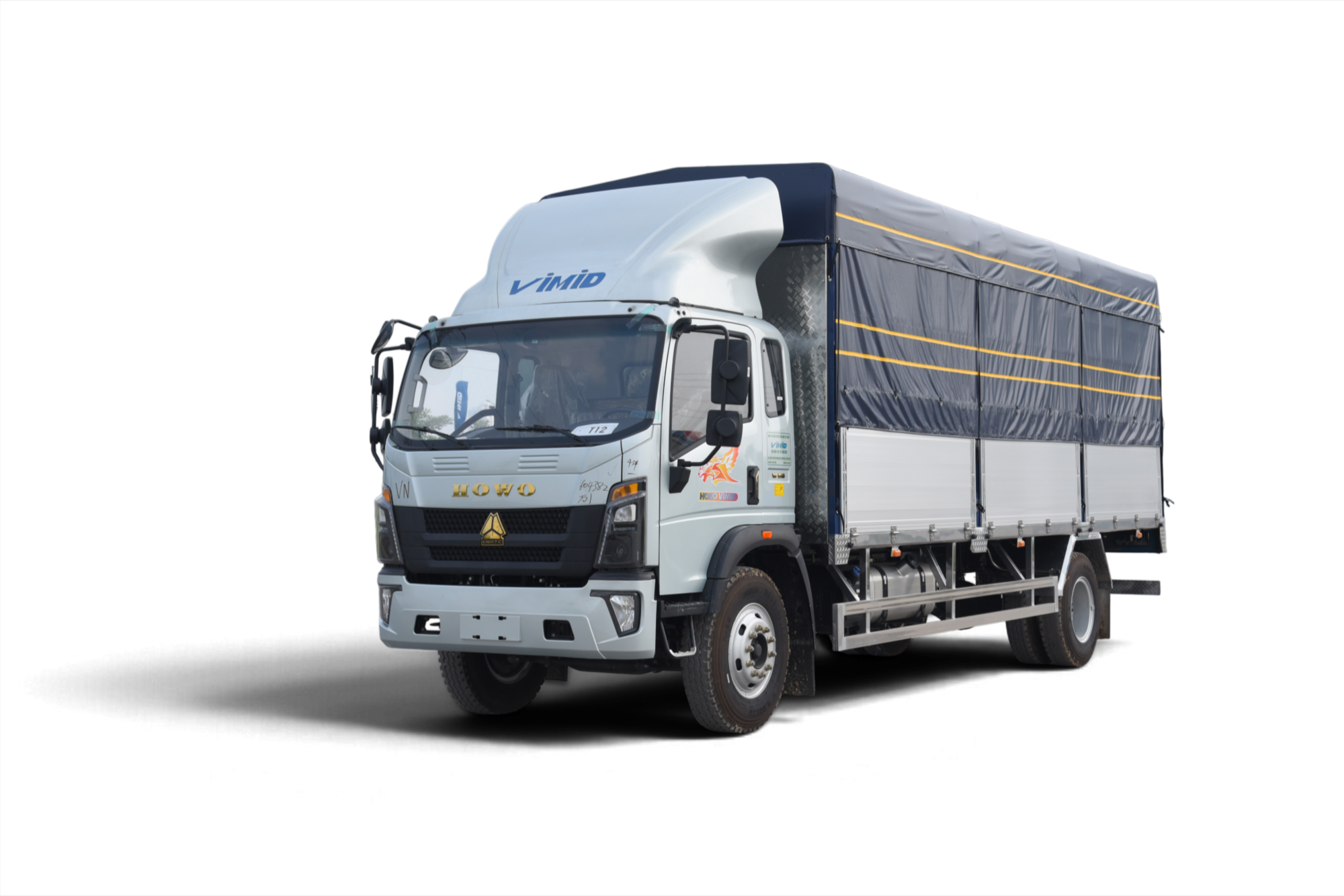 Xe tải thùng HOWO V950 4x2 khung mui bửng nhôm nâng bửng hông 7M