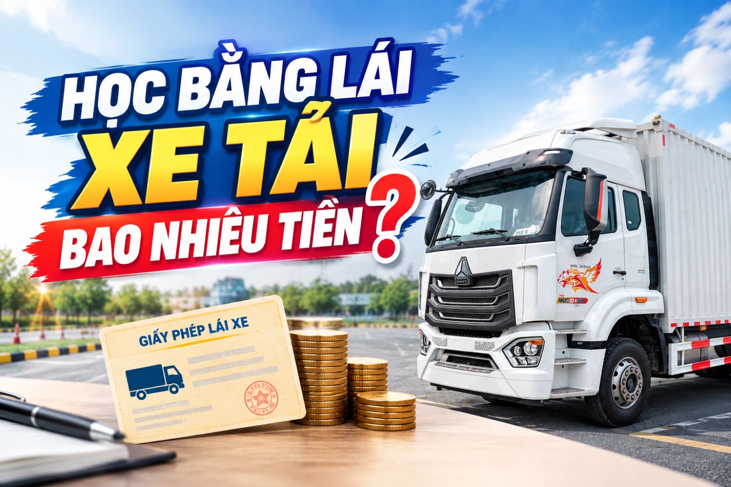 Học bằng lái xe tải bao nhiêu tiền