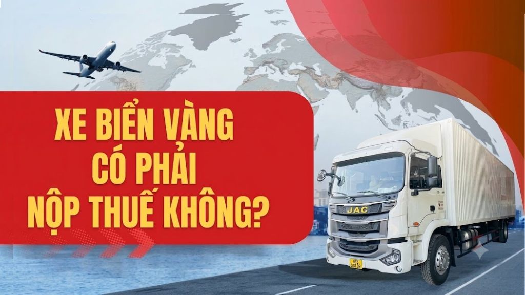 Xe biển vàng có phải nộp thuế không? Có các loại thuế nào?