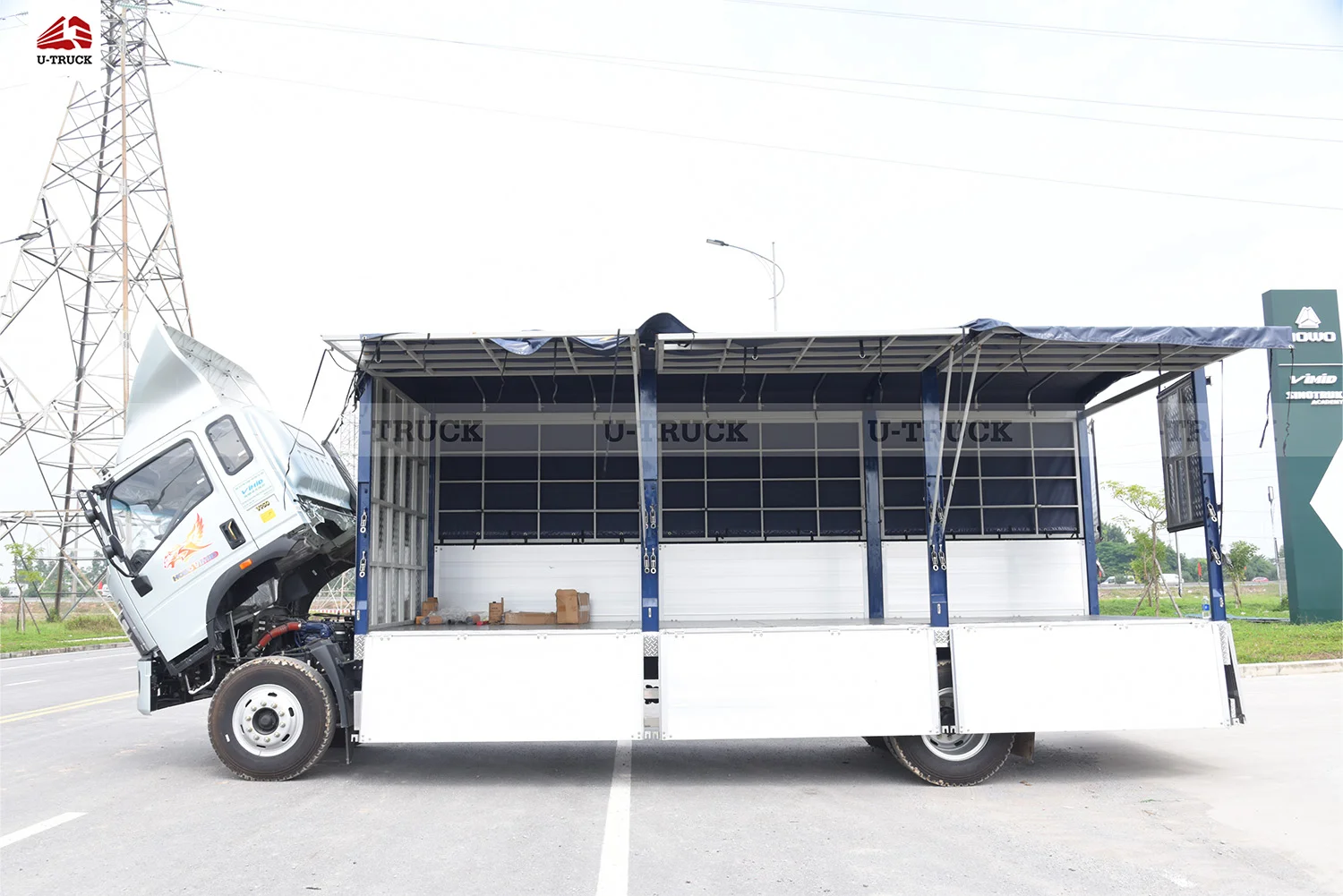 Kết cấu của thùng nhôm nâng bửng hông