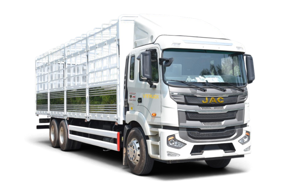 Xe tải thùng JAC A5 6×4 khung mui nâng bửng hông 9M9