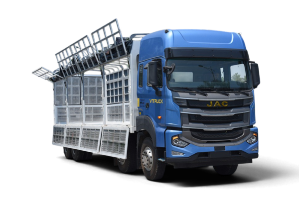 Xe tải thùng JAC A5 8×4 khung mui nâng bửng hông 9m7
