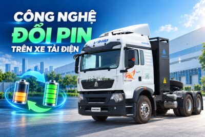 Công nghệ đổi pin trên xe tải điện: Cách hoạt động và lợi ích