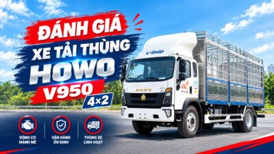 Đánh giá dòng xe tải thùng nhẹ HOWO V950 4×2 7M