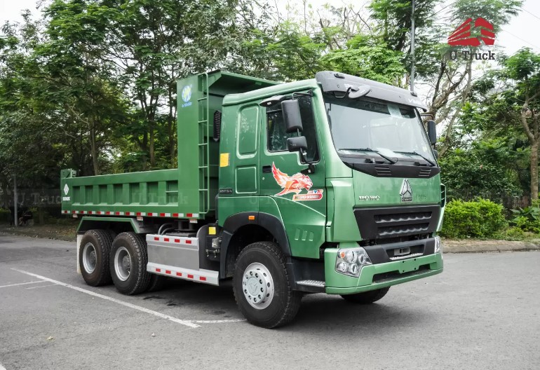 Hình ảnh xe ben Howo 3 chân