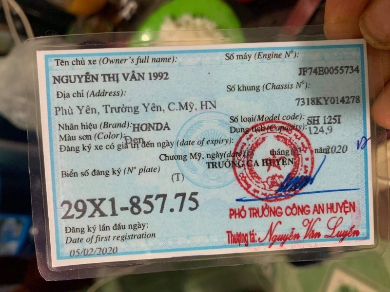 Cà vẹt xe là giấy tờ bắt buộc khi tham gia giao thông
