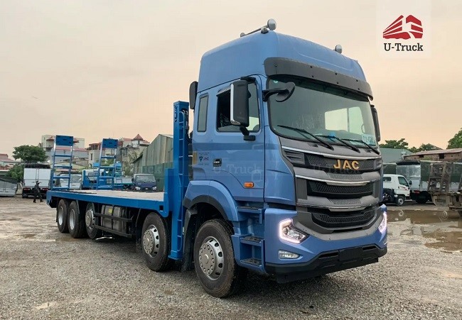 Xe chở máy chuyên dùng JAC A5 10x4 chassis dài 12200x2500x3850