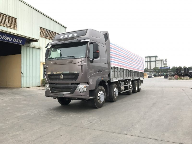 Xe tải thùng HOWO 5 chân được dùng phổ biến