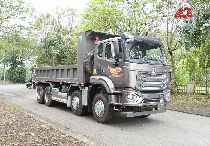 Xe ben HOWO NX400 8x4 thùng vuông