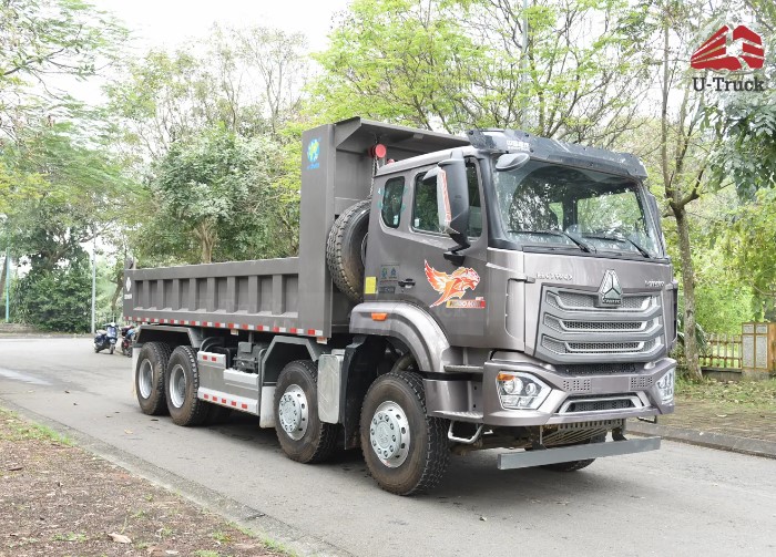 Xe ben HOWO NX400 8X4 thùng vuông
