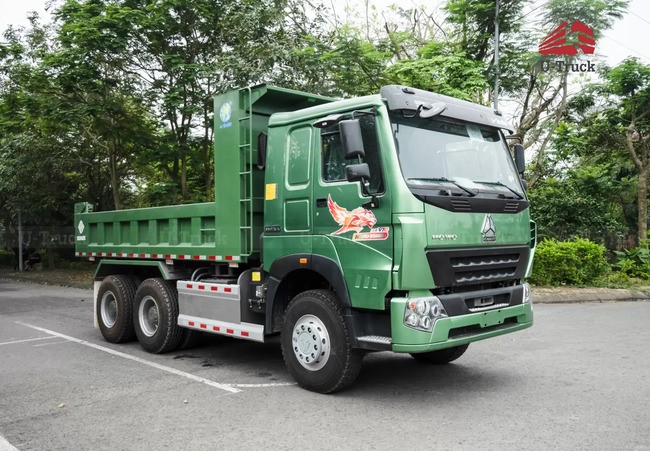 Xe ben V7G 6x4 thùng vuông 