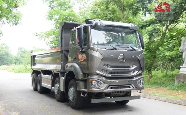 Ngoại hình đẹp mắt của xe tải tự đổ